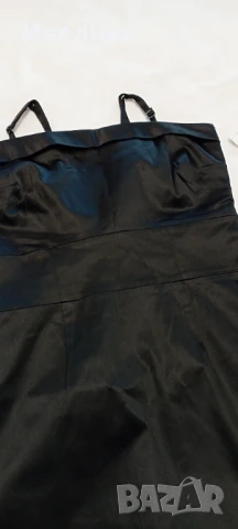 Дамска рокля, черен сатен, 39 лв