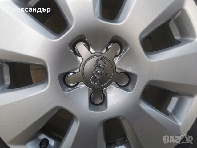 Оригинални джанти от Audi A6 + нови зимни гуми 225/60/16 дот 2023 г., снимка 3 - Гуми и джанти - 44794950