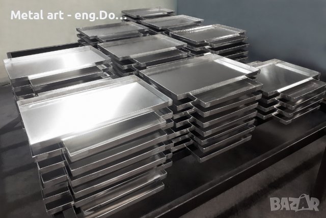 АЛУМИНИЕВИ ТАВИ  60Х40Х3СМ, снимка 2 - Друго търговско оборудване - 39583606