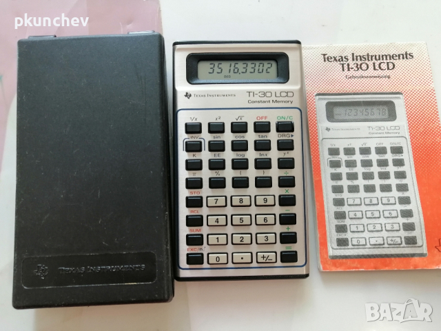 Ретро калкулатор Texas Instruments TI-30 LCD от 1982 г., снимка 4 - Друга електроника - 44595666