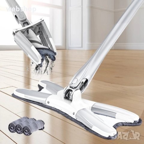 Моп с телескопична дръжка, TWIST AURORA, Изстискване от опашката, 130 см, 360 градуса, снимка 1