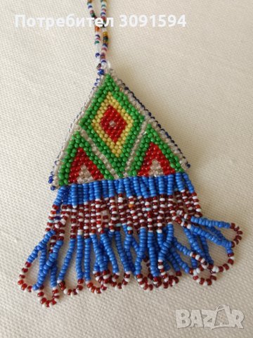  Амулет чешки стъклени мъниста във африкански стил, снимка 7 - Други ценни предмети - 41877610