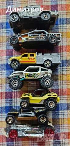 Лот от 7 офроуд колички Matchbox и Hot Wheels (Desert Series), снимка 4 - Коли, камиони, мотори, писти - 56059231
