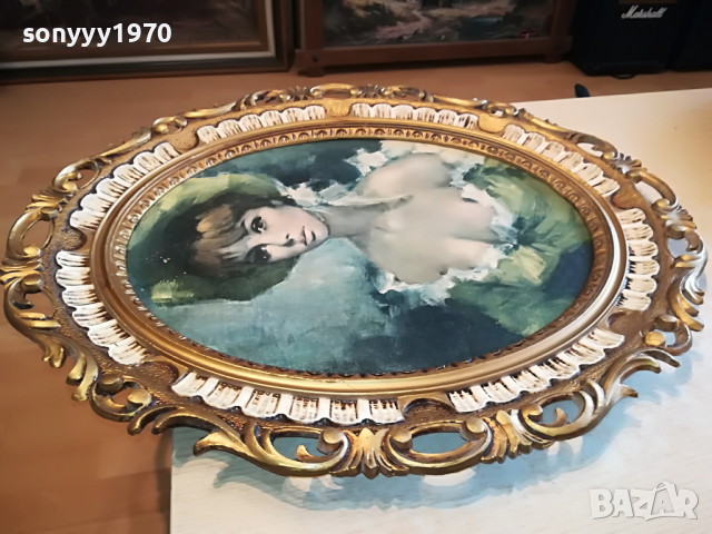 КАРТИНА КРАСИВА МАДАМА 70Х60СМ 0604221852, снимка 12 - Антикварни и старинни предмети - 36368464