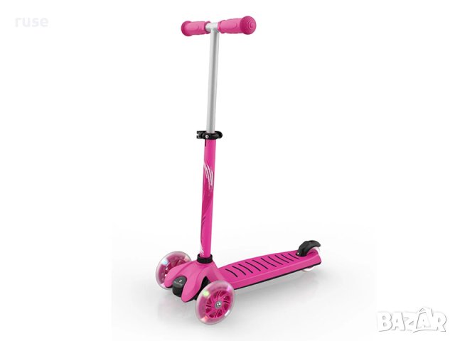 НОВИ! Тротинетка с LED колела ДВА ЦВЯТА 50кг Триколка, снимка 7 - Други - 41857786