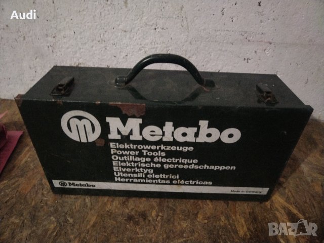 Метален куфар тип сандък за съхранение на инструменти. Марка: METABO / ОРИГИНАЛ!!!  Две закопчалки и, снимка 9 - Куфари с инструменти - 44482351