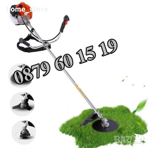 Бензинов тример за трева 74 куб./косачка за трева + 10 бр. подаръци, снимка 2 - Градинска техника - 40433918