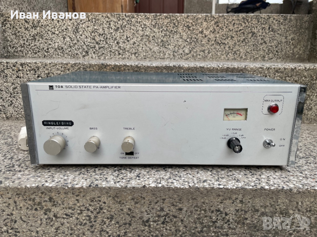 Винтидж Японски усилвател Toa TA-907 solid state PA amplifier , снимка 3 - Ресийвъри, усилватели, смесителни пултове - 36323155
