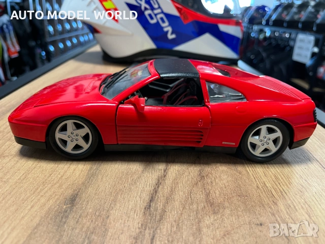 BBUARGO колекционерски модел FERRARI 348 TS 1989 г. 1:18 мащаб, снимка 3 - Колекции - 53053218