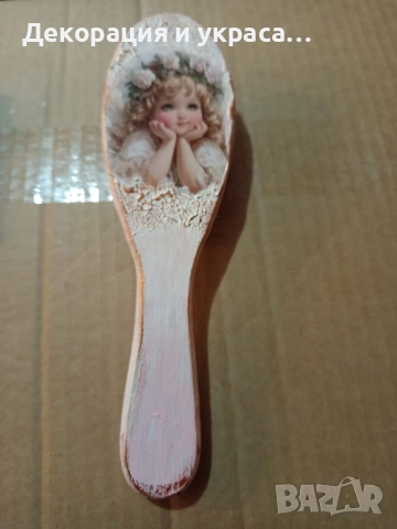 Декорирана бебешка  четка за коса