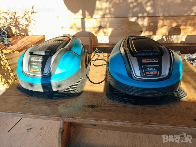 Gardena R 40 Li два броя косачки роботи , снимка 3 - Градинска техника - 53747337