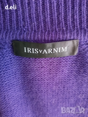 IRIS VON ARNIM Original Size L 100% Кашмир Дълга жилетка, снимка 10 - Жилетки - 51716702