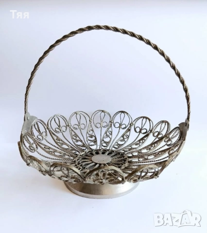Бронзова кошничка/фруктиера ФИЛИГРАН, снимка 3 - Други ценни предмети - 52844779