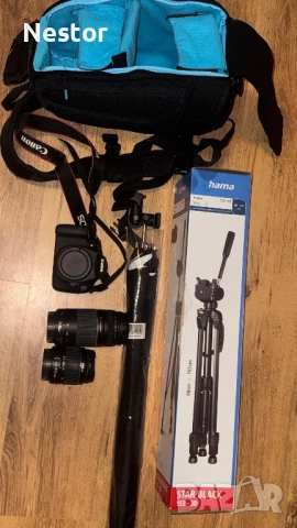 Canon EOS 1200D  + аксесоари, снимка 5 - Фотоапарати - 52553100