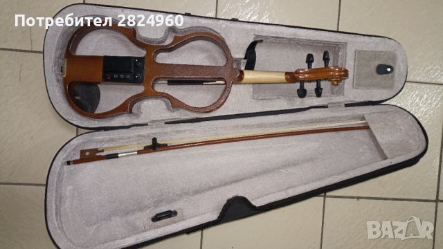 Цигулка електрическа- размер 4/4-цяла с калъф, снимка 4 - Струнни инструменти - 40901674