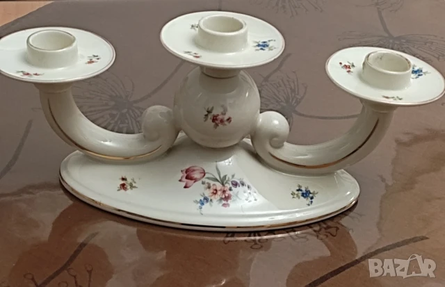 Порцеланов свещник Alka Bavaria Meissen, снимка 5 - Декорация за дома - 50941640