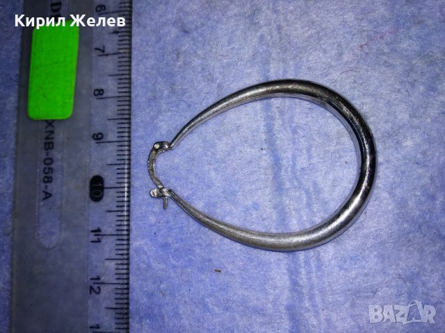 ПОСРЕБРЕНА ВИНТИДЖ АРТ ОБЕЦА от БЛАГОРОДНА НЕРЪЖДАЕМА СТОМАНА с ПЕЧАТ 925 / 25964, снимка 8 - Обеци - 40921127