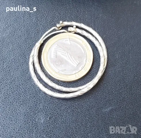 Три броя / Винтидж / Антика / стари сребърни халки , снимка 11 - Обеци - 45232988