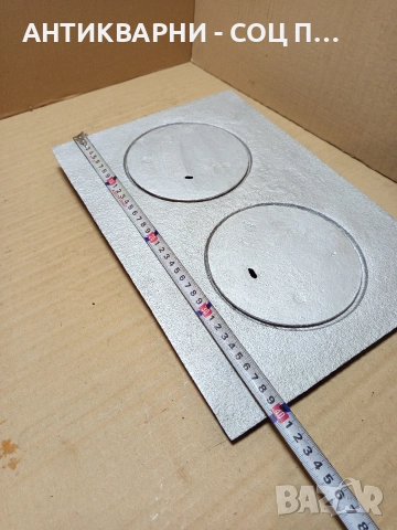 Соц Стара Чугунена Плоча От Стара Печка За Камини Камина Барбекюта Барбекю. , снимка 5 - Антикварни и старинни предмети - 52841431