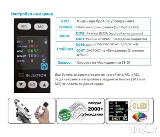 Мезо пистолет, вакумен пистолет за мезотерапия мезопистолет,плазма пен, снимка 3 - Козметични уреди - 52071611
