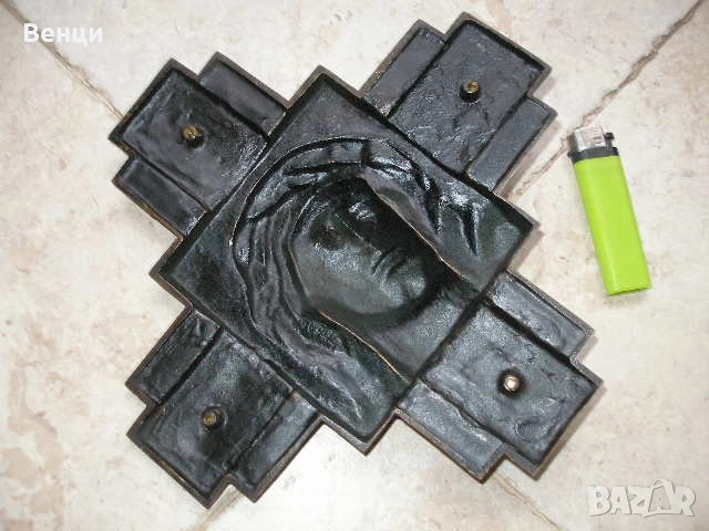 Бронзов Кръст Икона Исус, снимка 8 - Антикварни и старинни предмети - 53589473