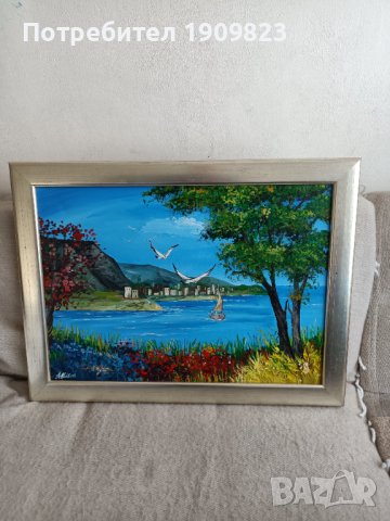 Стара маслена картина, снимка 1