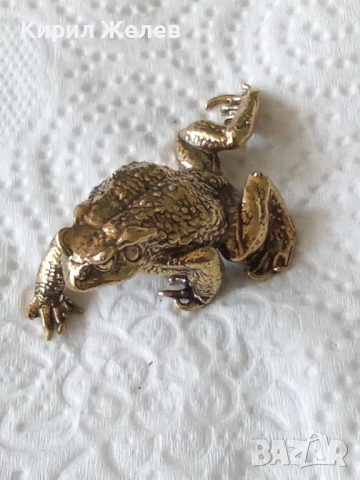 Малка бронзова фигурка на жаба 🐸 54259