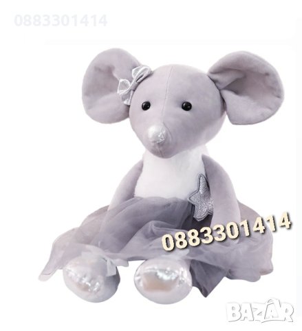 Плюшена мишка с рокля 40см 