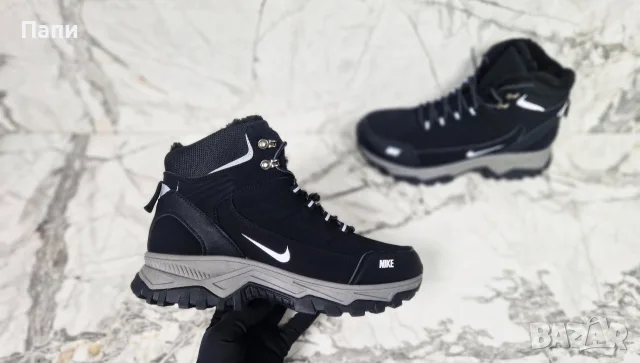 Мъжки зимни кубинки с пух Nike, снимка 4 - Мъжки боти - 56150715