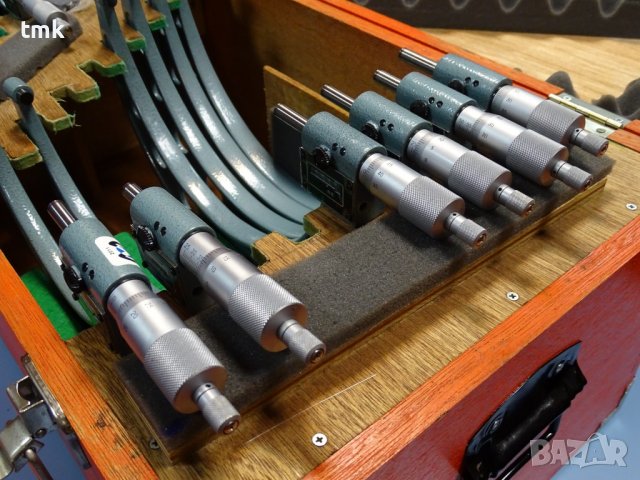 комплект микрометри Mitutoyo 193-904 outside micrometer 0-300mm, снимка 5 - Други машини и части - 38638807