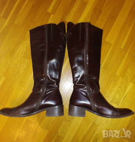 Италиански ботуши, номер 38, естествена кожа, снимка 2 - Дамски ботуши - 38654298