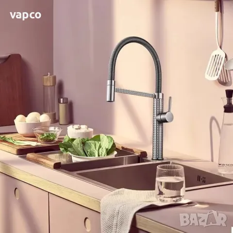 Модерен смесител за кухненска мивка W101, снимка 10 - Смесители - 47750828