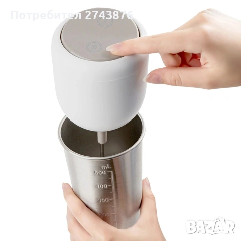 Фрапе миксер стоящ Muhler FMX-277S, 100W, Метална чаша, снимка 8 - Миксери - 44640929