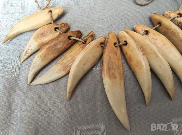 Колие от китов зъб, острови Фиджи ,Wasekaseka, снимка 2 - Колиета, медальони, синджири - 50163007