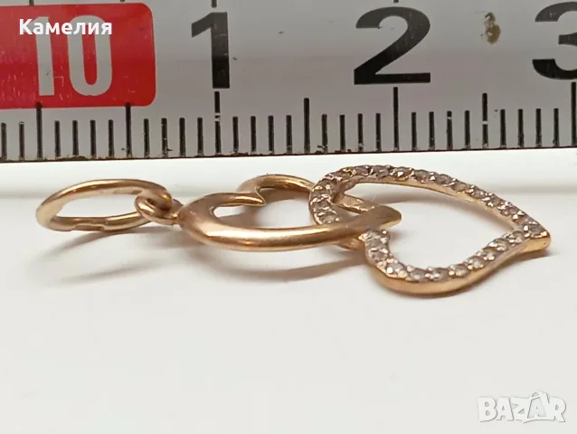 Руско злато. Висулка с брилианти , снимка 4 - Колиета, медальони, синджири - 56326557