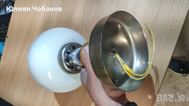 Ретро абажур с една фасунга, снимка 3 - Антикварни и старинни предмети - 50866722