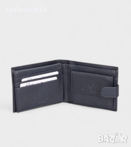 Мъжки портфейл в син цвят с копче Sergio Tacchini 50116P032, снимка 5 - Портфейли, портмонета - 51546219