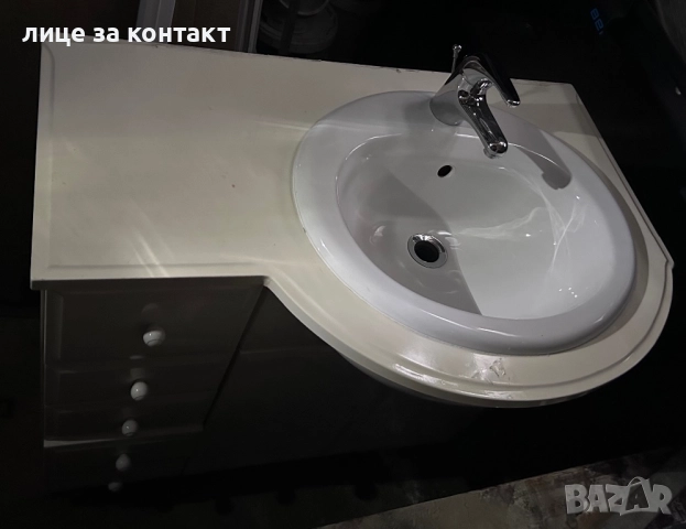 Шкаф за баня с вградена мивка, смесител и сифон Видима/ Идеал стандарт, снимка 4 - Смесители - 52254754