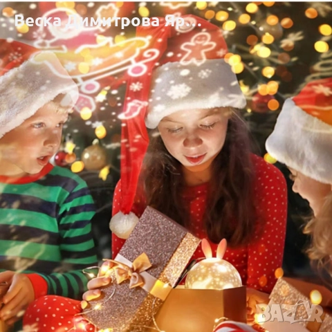 Очарователна нощна лампа и проектор 2 в 1, снимка 3 - Детски нощни лампи - 52325145