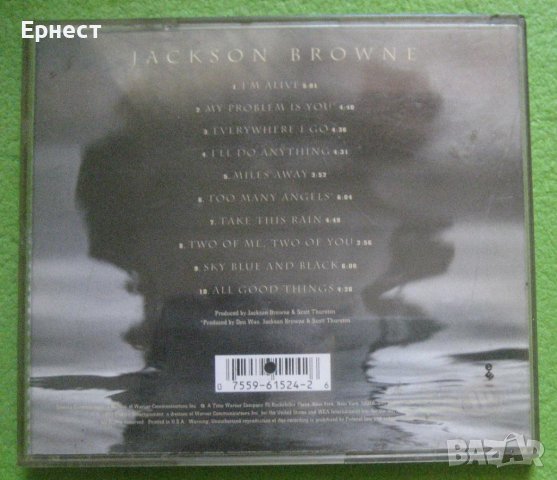Jackson Browne – I'm Alive CD, снимка 5 - CD дискове - 41331139