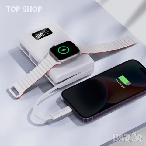 PZOZ 20000mAh Power Bank Бързо зареждане, Led Display 22.5W PD USB-C/USB-A, снимка 3 - Външни батерии - 49629248