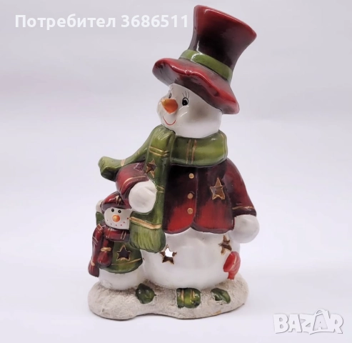 Керамични коледни декорации, снимка 2 - Декорация за дома - 52260903