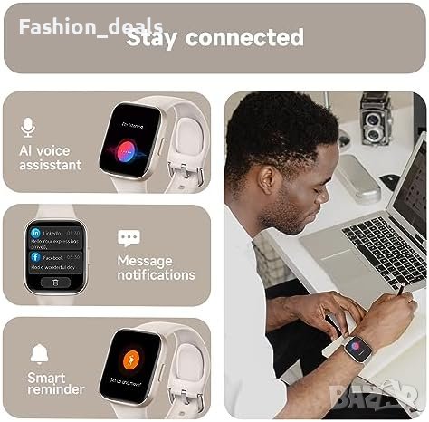 Нов Фитнес Смарт Часовник с 1.83 инча 24/7 Сърдечен Ритъм 20 Спортни Режима, снимка 7 - Смарт гривни - 42713049