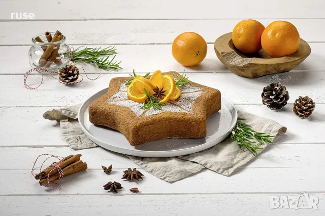 НОВИ! Коледна форма Zenker Звезда торти кексове пайове Ø27.5х4.5см, снимка 8 - Съдове за готвене - 47905405