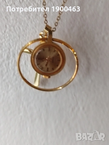 Чайка.Позлатен медальон.Механичен., снимка 8 - Дамски - 53607755