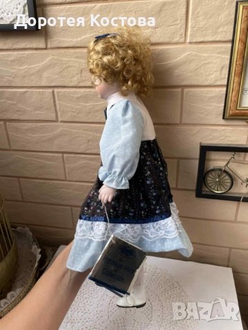 ALLISON нова красива порцеланова кукла от бисквитен порцелан, снимка 14 - Антикварни и старинни предмети - 52459103