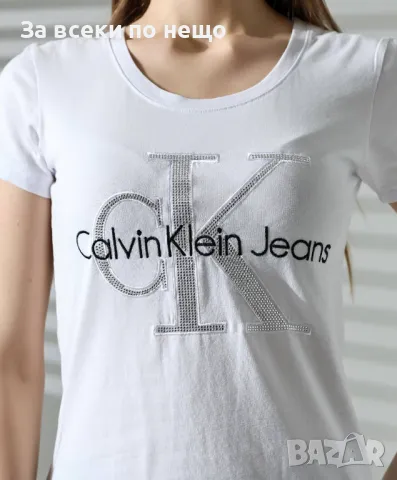Calvin Klein Дамска Тениска👚Дамска Блуза С Къс Ръкав Келвин Клайн - Налични Различни Цветове, снимка 12 - Тениски - 48932401