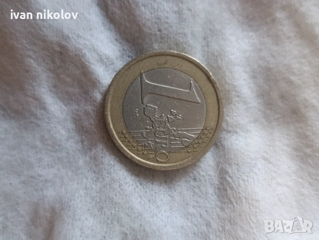 1 Евро Италия , снимка 2 - Нумизматика и бонистика - 53871573