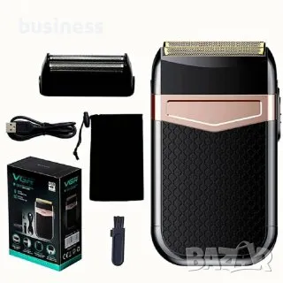 Шейвър Shaver VGR-331, Професионална ел. самобръсначка, Двустранна, Безжична, USB зареждане, снимка 2 - Козметика за лице - 50331187