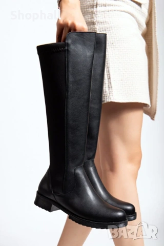 Дамски черни ботуши. Номер 37 и 39, снимка 4 - Дамски ботуши - 53381488